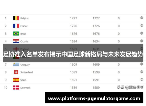足协准入名单发布揭示中国足球新格局与未来发展趋势